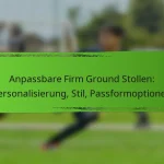 Anpassbare Firm Ground Stollen: Personalisierung, Stil, Passformoptionen