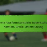 Breite Passform Künstliche Bodenstollen: Komfort, Größe, Unterstützung