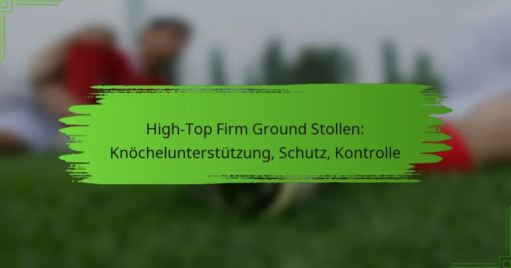 High-Top Firm Ground Stollen: Knöchelunterstützung, Schutz, Kontrolle