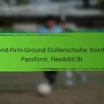 Jugend-Firm-Ground-Stollenschuhe: Komfort, Passform, Flexibilität