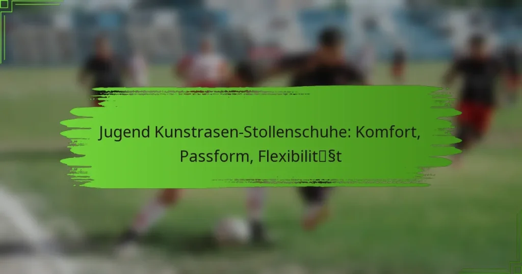 Jugend Kunstrasen-Stollenschuhe: Komfort, Passform, Flexibilität