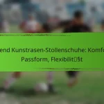 Jugend Kunstrasen-Stollenschuhe: Komfort, Passform, Flexibilität