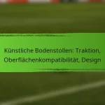 Künstliche Bodenstollen: Traktion, Oberflächenkompatibilität, Design