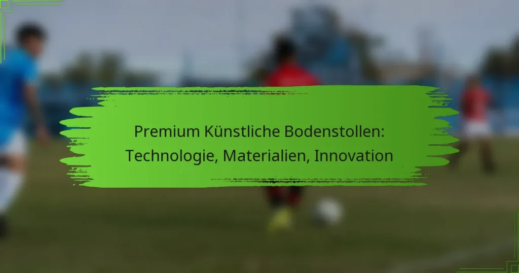 Premium Künstliche Bodenstollen: Technologie, Materialien, Innovation