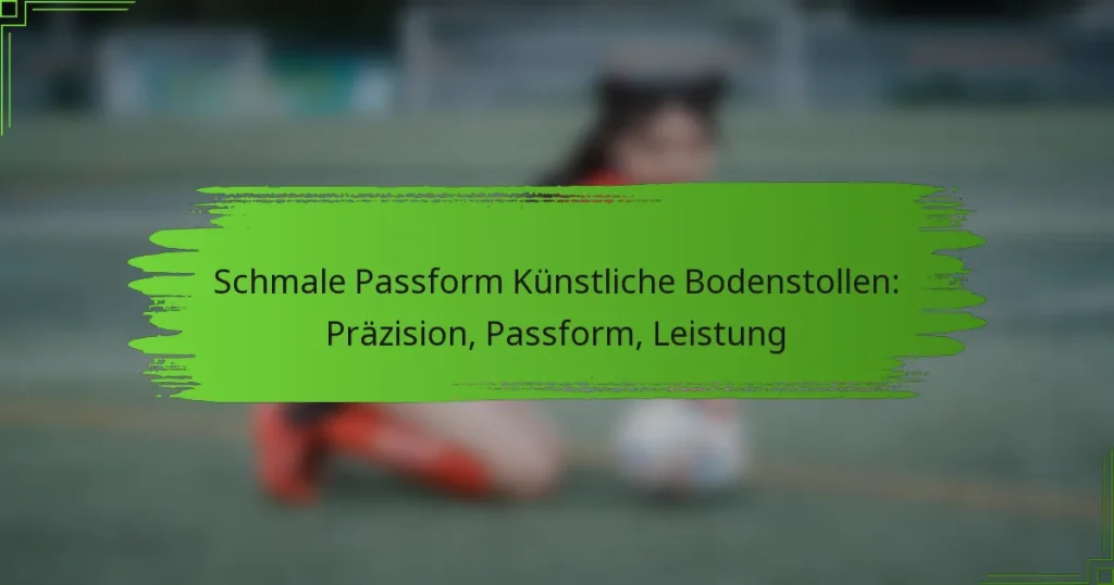Schmale Passform Künstliche Bodenstollen: Präzision, Passform, Leistung