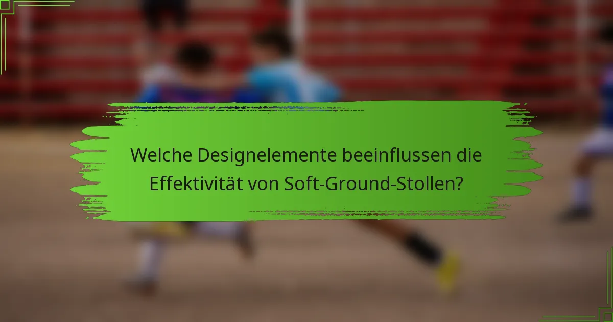 Welche Designelemente beeinflussen die Effektivität von Soft-Ground-Stollen?